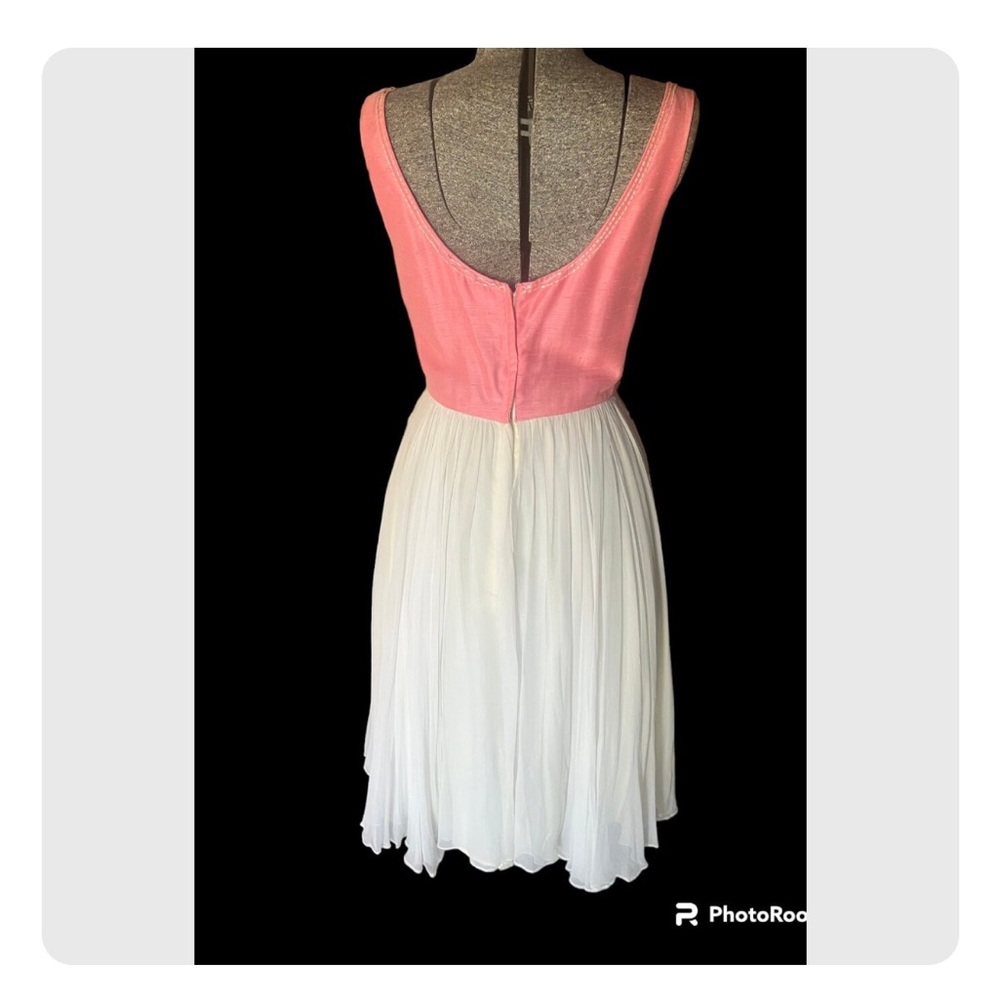 Beautiful vintage 50s pink and white dress As is - Picture 4 of 10